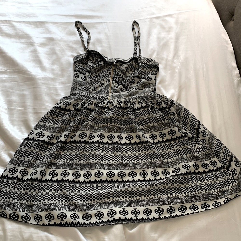 black and white charlotte Russell dress